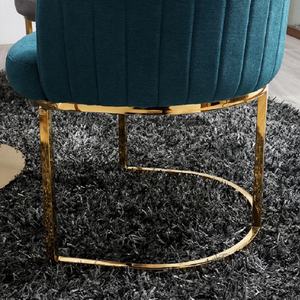 Silla de Barra Nórdica, Muebles de Metal y Terciopelo, Giratoria, Alta, Dorada, Moderna, de Lujo, para Barra de Cocina, Taburetes para Mesa de Bar - Product Image 4