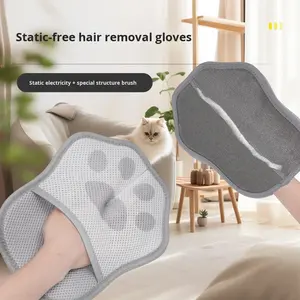 Gants électrostatiques réutilisables en polyester de haute qualité pour enlever les poils d'animaux, nouvelle technologie pour une élimination efficace des poils de chat <span class=keywords><strong>Ishow</strong></span> PG888 - Product Image 3