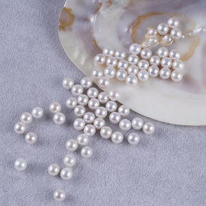 Perlas Sueltas Naturales de Agua Dulce en Forma de Botón, 8-9 mm, Perfectamente Redondas, Partículas de Luz Intensa, Perlas Naturales de Alta Calidad - Product Image 5
