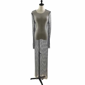 Vestido largo femenino de verano con cristales brillantes, traje ceñido informal con diamantes de imitación para mujer adulta, venta al por mayor, V094 - Product Image 1