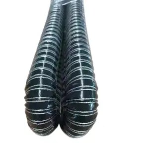 High-Temperature Flexible Air Duct Conductive Silicone Vacuum Hose with Braided Design Customizable Cutting Service