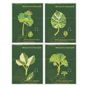 Signets promotionnels esthétiques en forme de cœur, personnalisés, en métal, motif feuille de coquille de tortue verte, style vintage élégant, avec chaîne et pompons - Product Image 4