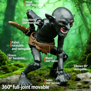 ฟิกเกอร์ก็อบลินแบบพิมพ์ 3 มิติ ข้อต่อหลายจุด ของตกแต่ง ประกอบเองได้ ชุดโมเดล DIY ของขวัญสำหรับเด็ก - Product Image 3