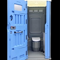 Système de toilettes portables en PEHD écologique et durable avec réservoir d'eau pour zones minières extérieures, chantiers, installations d'urgence et parcs