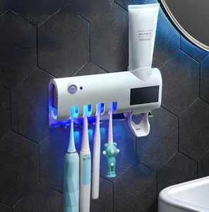 Dispensador Automático de Pasta de Dientes MD MD-R436 Moderno con 4 Soportes para Cepillos, Montado en la Pared, Higiénico, Inteligente, Resistente a los Rayos UV, para Baño - Product Image 1