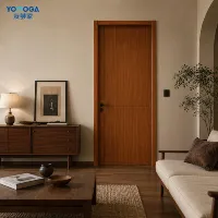 Portes intérieures insonorisées en bois massif stratifié haute pression pour cuisine, hôtel, villa - Étanches et finies