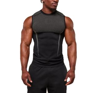 Débardeur de sport personnalisé pour homme, style tricoté en polyester, séchage rapide, haute élasticité, respirant, idéal pour le fitness - Product Image 3