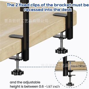 <b>Desktop</b> Wrought Iron <b>Shelf</b> 3 Tier Wall Mounted Office Organizer No Drilling Required - Product Image 3