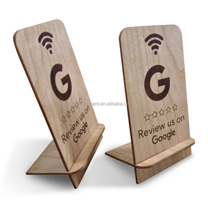 Soporte de madera extraíble con código QR variable personalizable 213 / 215 / 216 13,56 MHz soporte de madera RFID para soporte de grifo de exhibición - Product Image 3