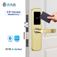 Serrure de porte d'hôtel intelligente sans clé TTHotel, en acier inoxydable, avec carte RFID sans fil et logiciel gratuit
