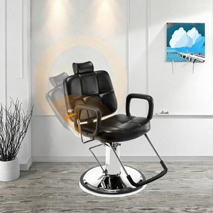 Wholesale Cheap Durable XISONG BCZ-28c Barber Chair Hydraulic Nordic/Salon Style Iron Frame PU Leather Seat <b>Adjustable</b> <b>Footrest</b> - Product Image 2