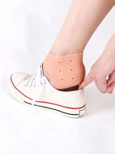 Protector de talón de gel de silicona, taloneras para espolones, talones agrietados y fascitis plantar, almohadillas de gel para talón, calcetines tipo manga, cuidado de los pies, reparación de la piel, amortiguación - Product Image 2