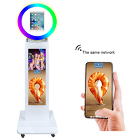 Cabina de Fotos con Pantalla LCD Táctil de 29 Pulgadas, Soporte para iPad, para Bodas y Fiestas, con Garantía de 1 Año