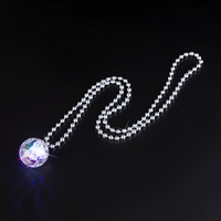 Collier Lumineux avec Connecteurs Bracelet, Chaîne Perlée LED Clignotante pour Halloween, Noël, Cadeau de Retour, Vente en Gros