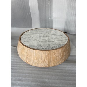 Modern <b>Coffee</b> <b>Table</b> 1200 x 1200 x 330 <b>Wood</b> <b>Round</b> Top Home Furniture - Product Image 3