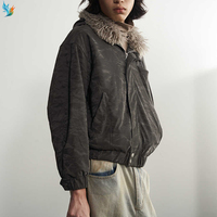 Personnalisé Designer Chapeau De Fourrure Fermeture Éclair Boxy Hiver Vent Camouflage Homme À Capuche Épaule Goutte Patchwork Hommes Manteaux En Duvet Vestes