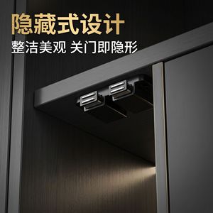 Mécanisme de rebond pour porte d'armoire, mécanisme à bille magnétique à ouverture automatique pour portes de placard et d'armoire, design minimaliste - Product Image 5
