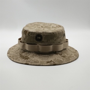 Cotone di estate Cappello A Tesa Larga di Occhielli In Metallo Pescatore Camo Cappello Della Benna Con La Stringa - Product Image 4