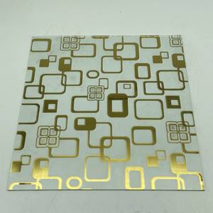 زجاج زخرفي متعدد الألوان مطبوع بالشاشة الحريرية بطلاء ذهبي وفضي وتيتانيوم بسماكة 3.5 مم و3.8 مم لتزيين غرفة المعيشة وغرفة الطعام - Product Image 6