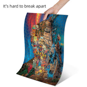 Производитель, Заказная головоломка на скале, закат, ярко восстановленные оттенки, Заводская печать на заказ, головоломка - Product Image 4