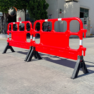 Barrera de Plástico HDPE Moldeada por Soplado 1350A, Barrera de Seguridad de Plástico para Control de Multitudes con Panel Publicitario - Product Image 6