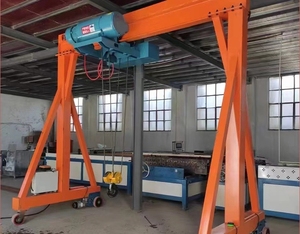 Grue à portique mobile et portable pour chantier, atelier extérieur, petite grue à portique électrique réglable en hauteur - Product Image 5