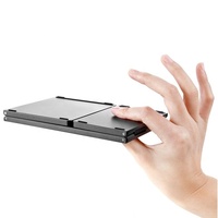 Keyboard Lipat dengan Touchpad Sensitif, Lipat Tiga, Ukuran Saku untuk Windows, Mac, Android, iOS