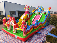 Le trampoline gonflable rapide pour enfants de château gonflable peut être utilisé pour l'interaction parent-enfant parc gonflable écologique