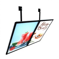 Boîte à lumière OLED rectangulaire en aluminium, ultra-mince, résistante aux intempéries, monochrome, écologique, pour la publicité en détail