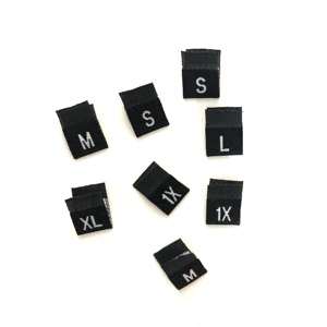 Etichette di Taglia <span class=keywords><strong>S</strong></span> M L XL XXL XXXL, Etichette Tessute per Abbigliamento - Product Image 4