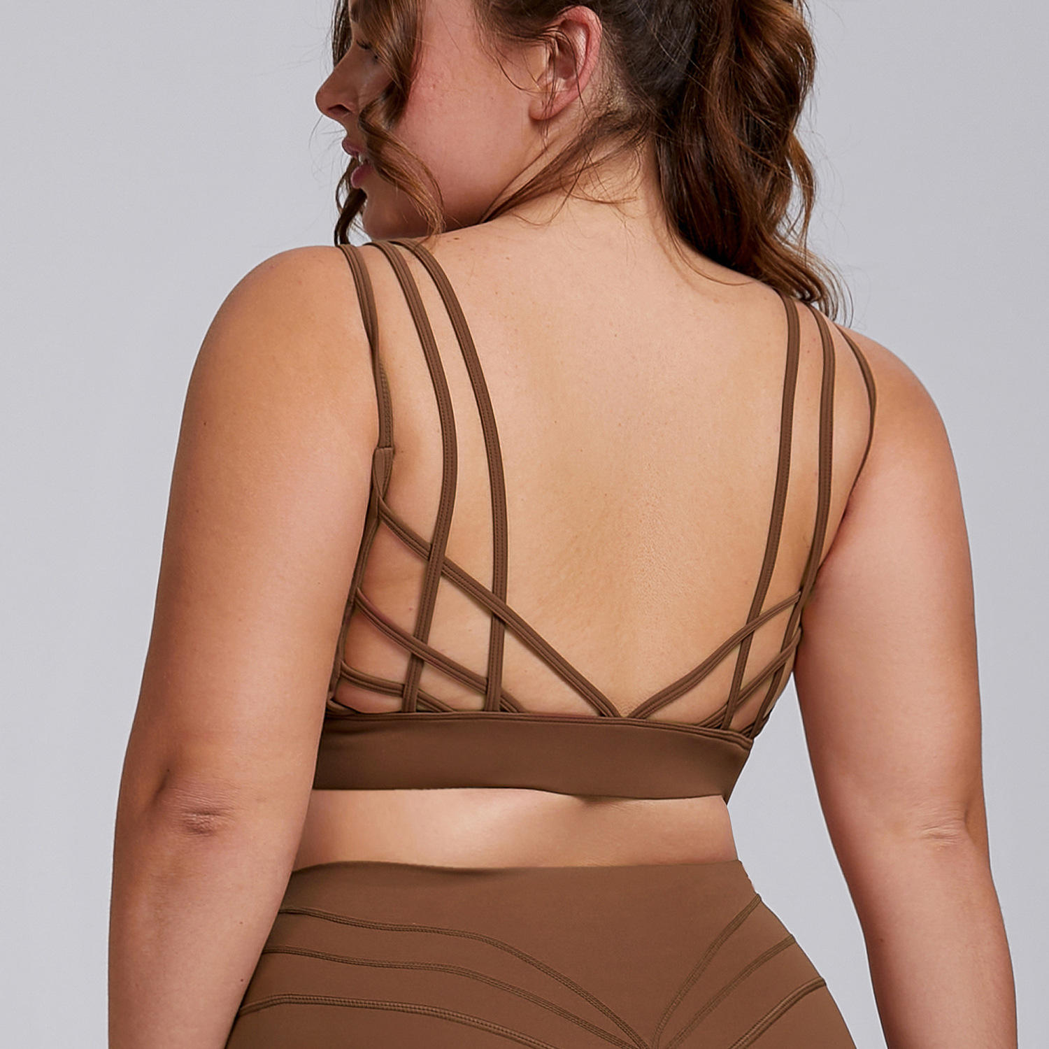 บรา+สีน้ำตาล