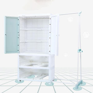 Armoire à double porte pour bébé, casier simple épaissi en plastique ménager, armoire de rangement à collectionner - Product Image 3