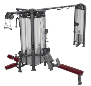 Multi Jungle 5 Station Cable Crossover Metal Bodybuilding Fitness <strong>Exercise</strong> Equipment <strong>Functions</strong> for Arms Triceps Chest Legs <strong>Back</strong> - Product Image 1