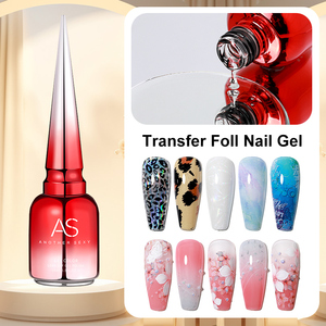 Papel de Transferencia para Uñas AS de 15 ml, Esmalte de Gel, Secado Rápido con Luz LED UV, Pegamento para Calcomanías de Estrellas, Gel de Estampado para Arte de Uñas - Product Image 2