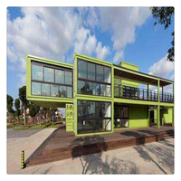 Conteneur Mobile de maison pré-assemblée, Kit de cadres, conteneur 3 chambres, boutique de 20 pieds, maisons préfabriquées