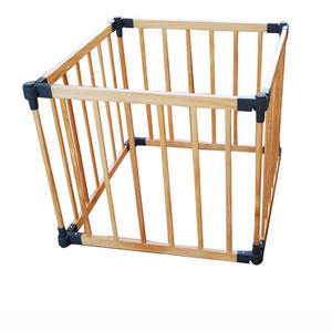 Corralito DE SEGURIDAD moderno y duradero respetuoso con el medio ambiente para niños pequeños, elegante Panel de <span class=keywords><strong>madera</strong></span>, <span class=keywords><strong>corral</strong></span> para bebés, área de juegos, cercas, uso en el dormitorio - Product Image 1