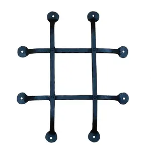 powder coated ornamental iron artistic wooden door parts Flat Tipped Speakeasy Grille