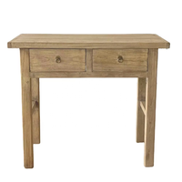 Meubles antiques chinois en gros rustique recycler orme en bois naturel Table Console à deux tiroirs
