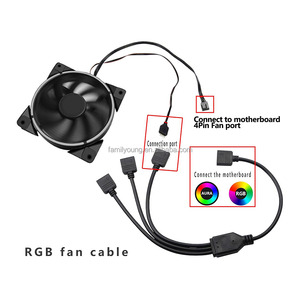 12V 4PIN RGB 분배기 케이블 LED 스트립 커넥터 RGB 4 핀 분배기 LED 라이트 스트립 커넥터 연장 케이블 컴퓨터 팬 용 - Product Image 5