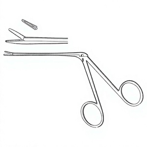   Pinzas para Polipos de Oído con Eje de 8.5 cm (3-1/2 Pulgadas) de Acero Inoxidable, Instrumento Quirúrgico ORL para la Extracción de Tejido de Polipos de Oído - Product Image 1
