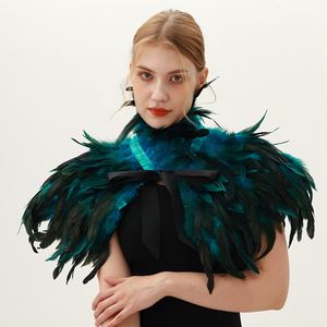 Coprispalle Elegante da Sposa OEM per Donna Sciarpa in Pelliccia Mantellina con Piume Accessori per Costumi - Product Image 4
