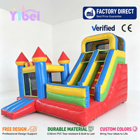 Château gonflable commercial extérieur en PVC personnalisé pour location événementielle et parcs d'attractions