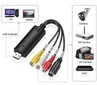 Adaptateur USB 2.0 pour Audio et vidéo, convertisseur de signal, Format numérique, 15CM, pour VHS, VCR vers DVD