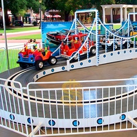 Manèges de parc d'attractions, mini-attractions amusantes, manèges pour enfants, voitures sur rail