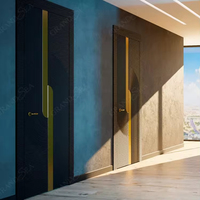 Skyland Double porte d'entrée française moderne fer pivot forgé fibre de verre verre acier matériel extérieur entrée chambre extérieur