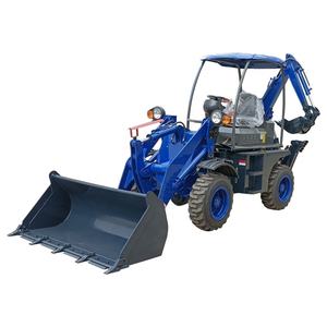 Chinesischer Fabrik preis Kubota Diesel 4 x4WD Electric Front Micro Klein bagger Mini 2 Tonnen 5 Tonnen Rad Bagger lader zum Verkauf - Product Image 1