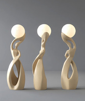 Lampe sur pied LED design moderne minimaliste, sculpture en résine pour salon d'hôtel, style nordique, décoration artistique