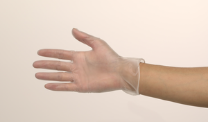 डिस्पोजेबल गैर बाँझ खाद्य ग्रेड पाउडर मुक्त हाथ की परीक्षा चिकित्सा उपभोग्य दस्ताने विनाइल स्पष्ट दस्ताने - Product Image 2