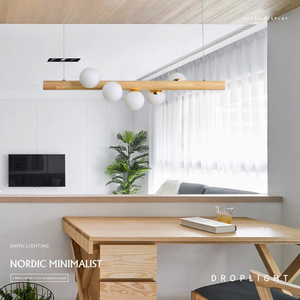Sala da pranzo lampadari in legno <span class=keywords><strong>paralume</strong></span> in vetro bianco latte tavolo da pranzo lampada <span class=keywords><strong>a</strong></span> <span class=keywords><strong>sospensione</strong></span> isola cucina <span class=keywords><strong>lampadario</strong></span> moderno <span class=keywords><strong>a</strong></span> <span class=keywords><strong>sospensione</strong></span> - Product Image 5