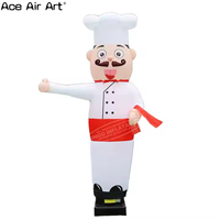 Gonflable Chef Air Dancer Personnalisé Bienvenue Agitant Caractère Gonflable Tube Homme Ciel Danseur Homme Chef Gonflables Publicité